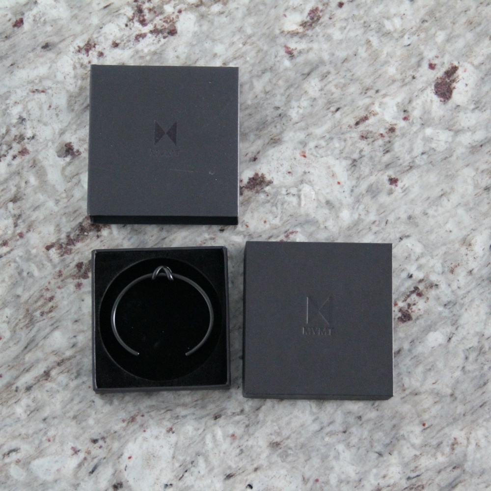 MVMT Knot Cuff in Matte Black - One Size